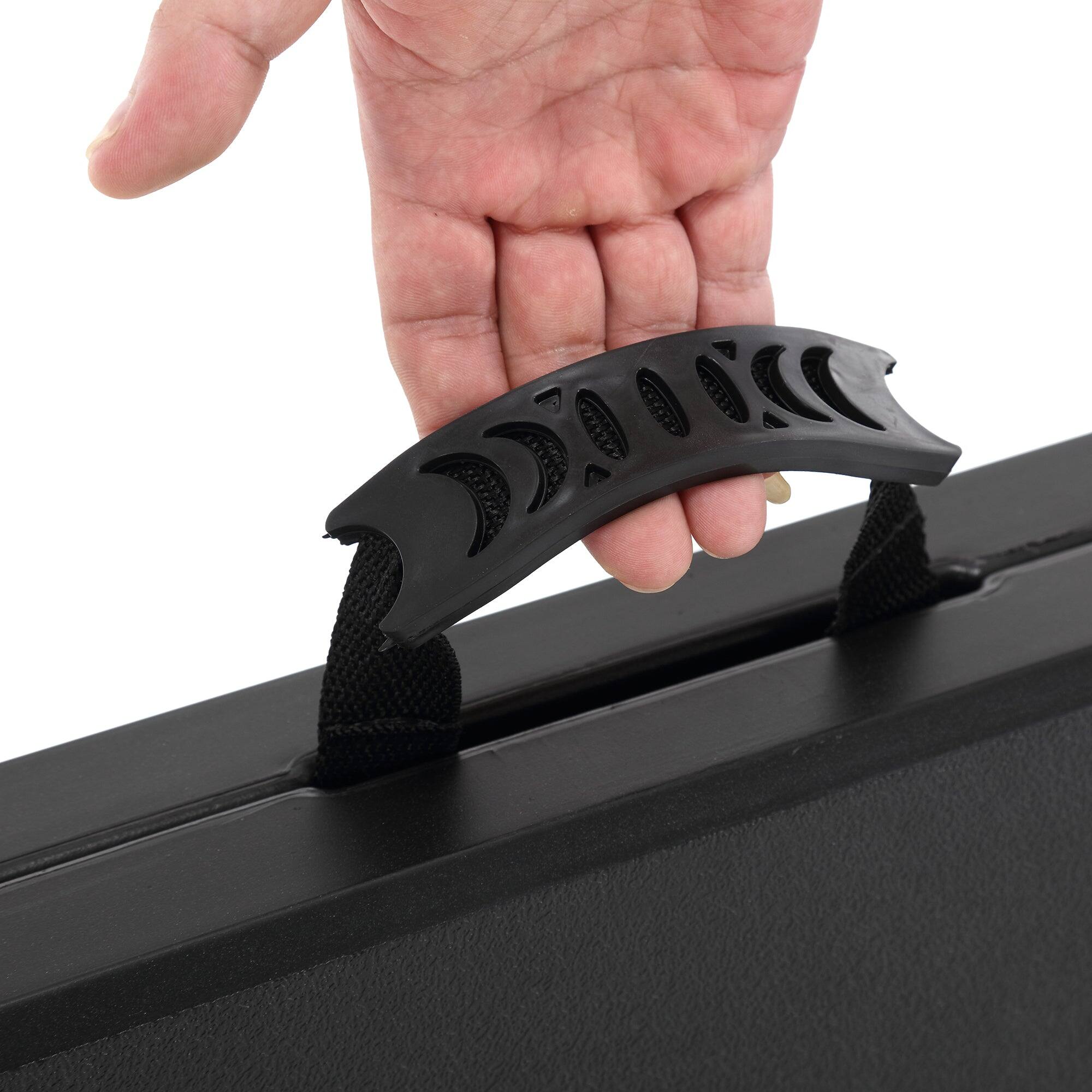 Alt View 1. Vecelo - Folding Dining Table– Heavy Duty HDPE Portable Table for Family Gatherings, Camping & Parties - Black.