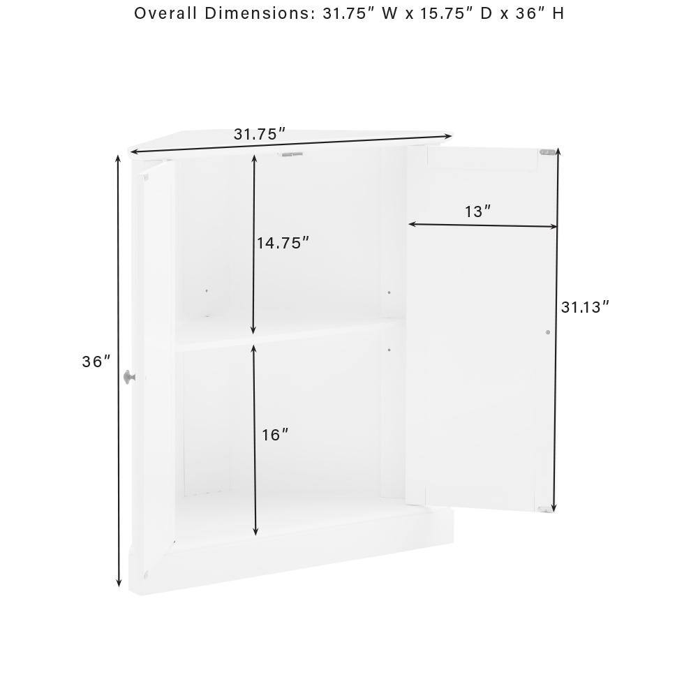 Overall Dimensions: 31.75" W x 15.75" D x 36" H  
31.75"  
13"  
14.75"  
31.13"  
36"  
16"