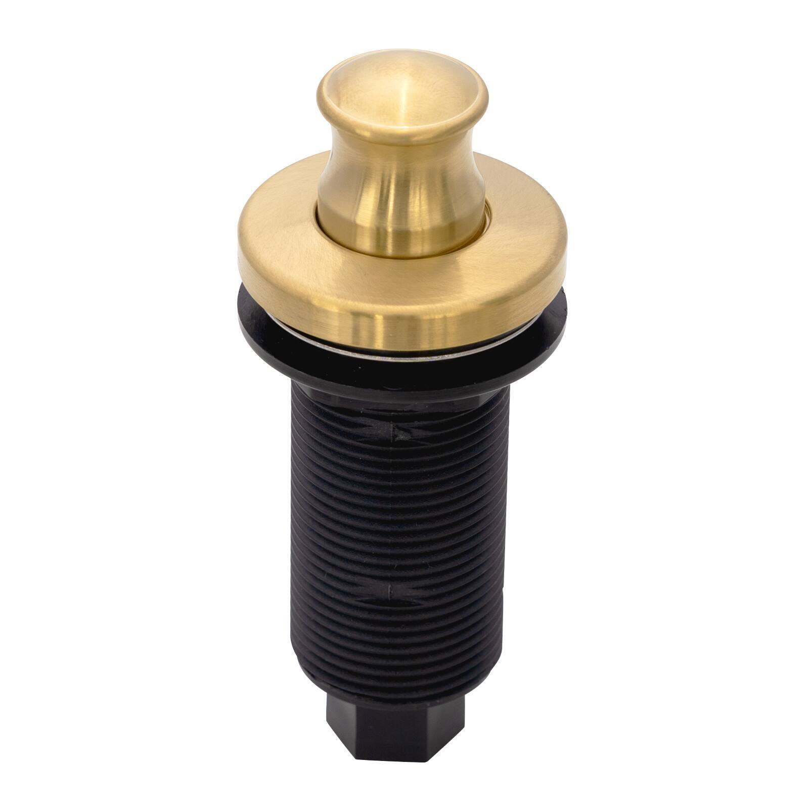 Akicon - Brass Garbage Disposal Air Switch Kit with Sink Top On/Off Push Button - Brushed Gold