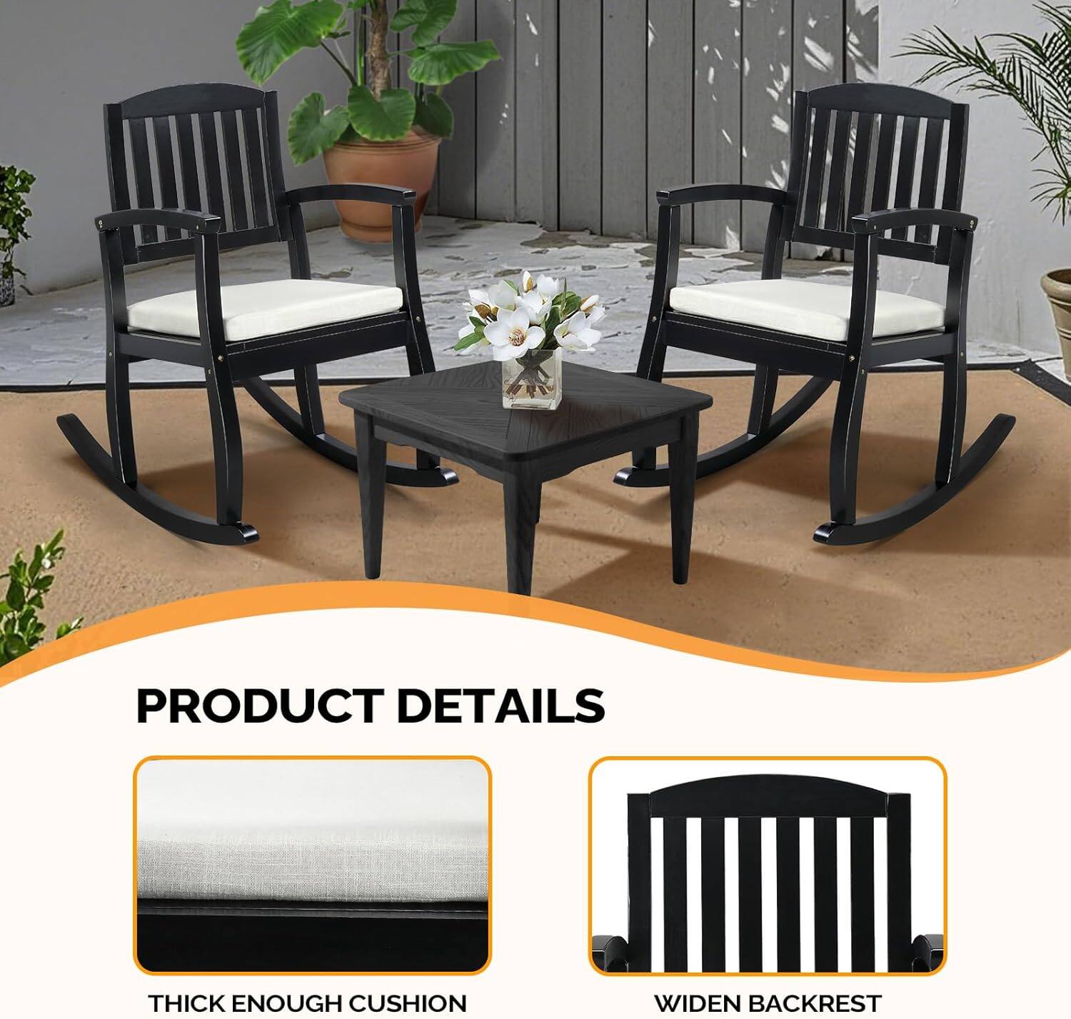 PRODUCT DETAILS

- THICK ENOUGH CUSHION
- WIDEN BACKREST