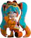 Front. Youtooz - Hatsune Miku - Lasagna Splatter Garfield Miku 5.1" Vinyl Figure.