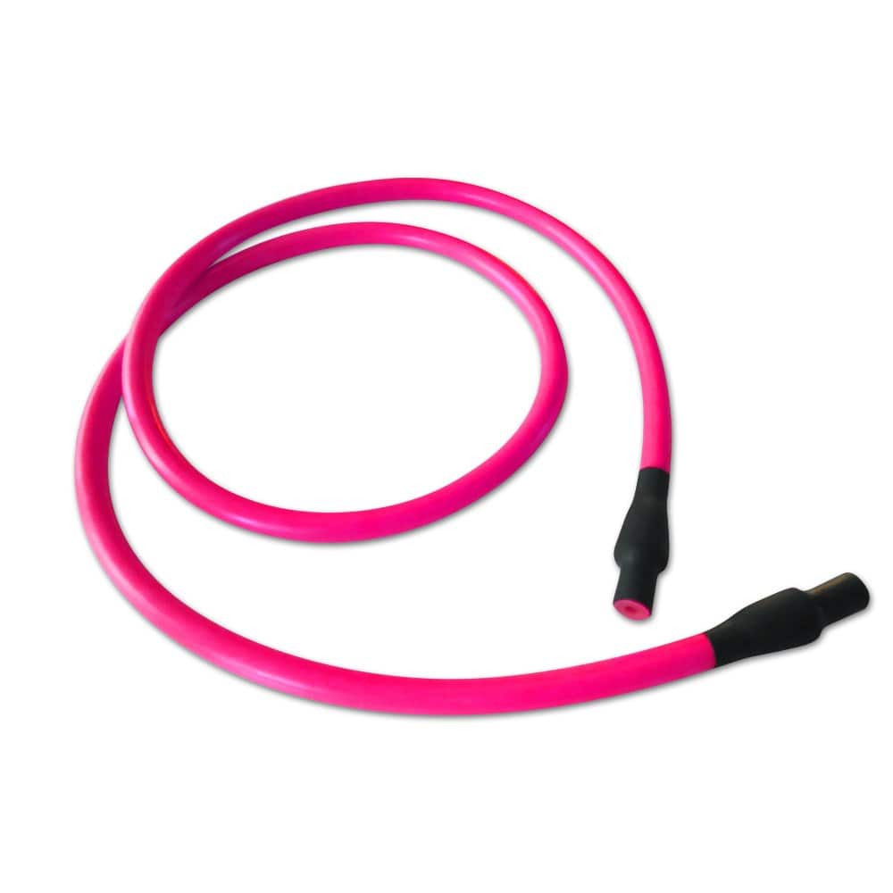 Amber Sporting Goods - Iron Company Prism Fitness 30lbs Resistance Cable, Durable Rubber Cables Perfect for Exercising and Stretching - Pink