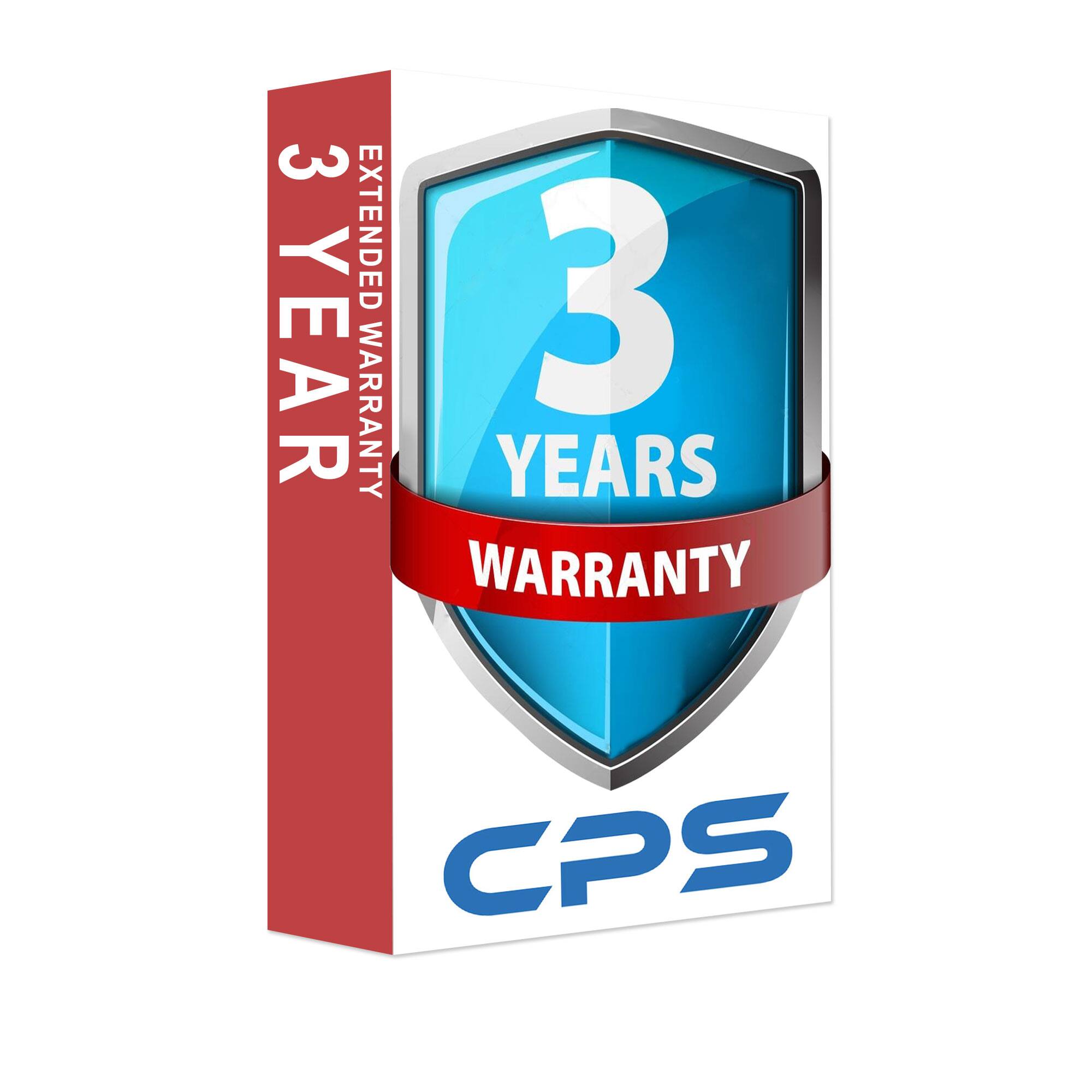 3 YEAR EXTENDED WARRANTY  
3 YEARS WARRANTY  
CPS