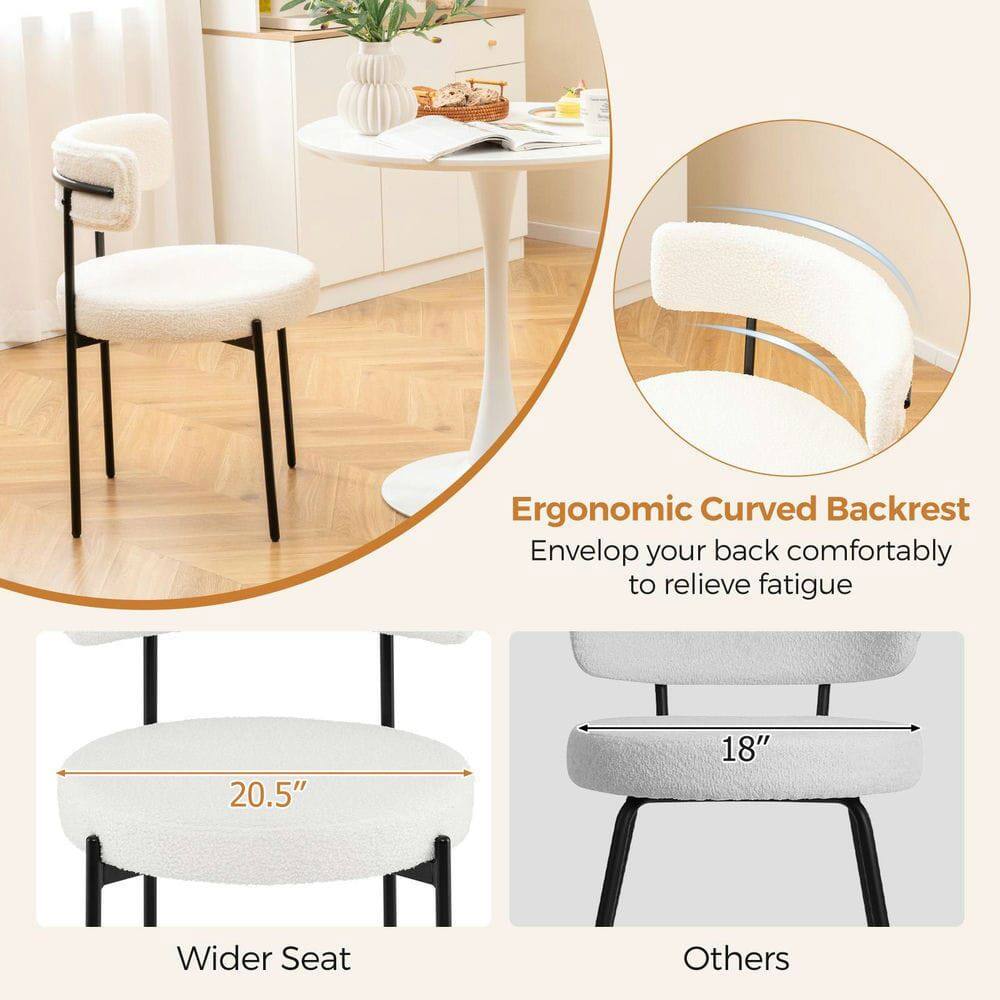 Ergonomic Curved Backrest  
Envelop your back comfortably to relieve fatigue  

20.5" Wider Seat  
18" Others