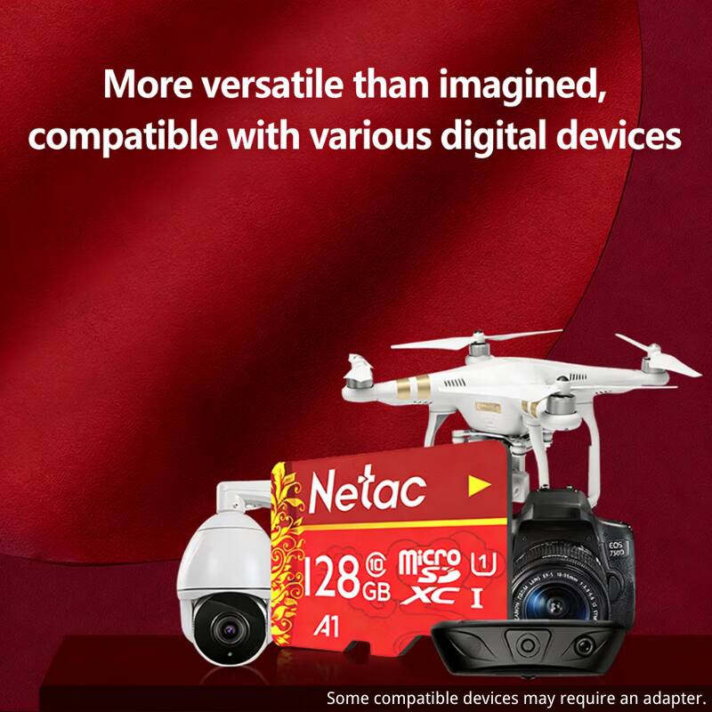 More versatile than imagined, compatible with various digital devices

Netac C10 Micro SDXC I 128GB

Some compatible devices may require an adapter.