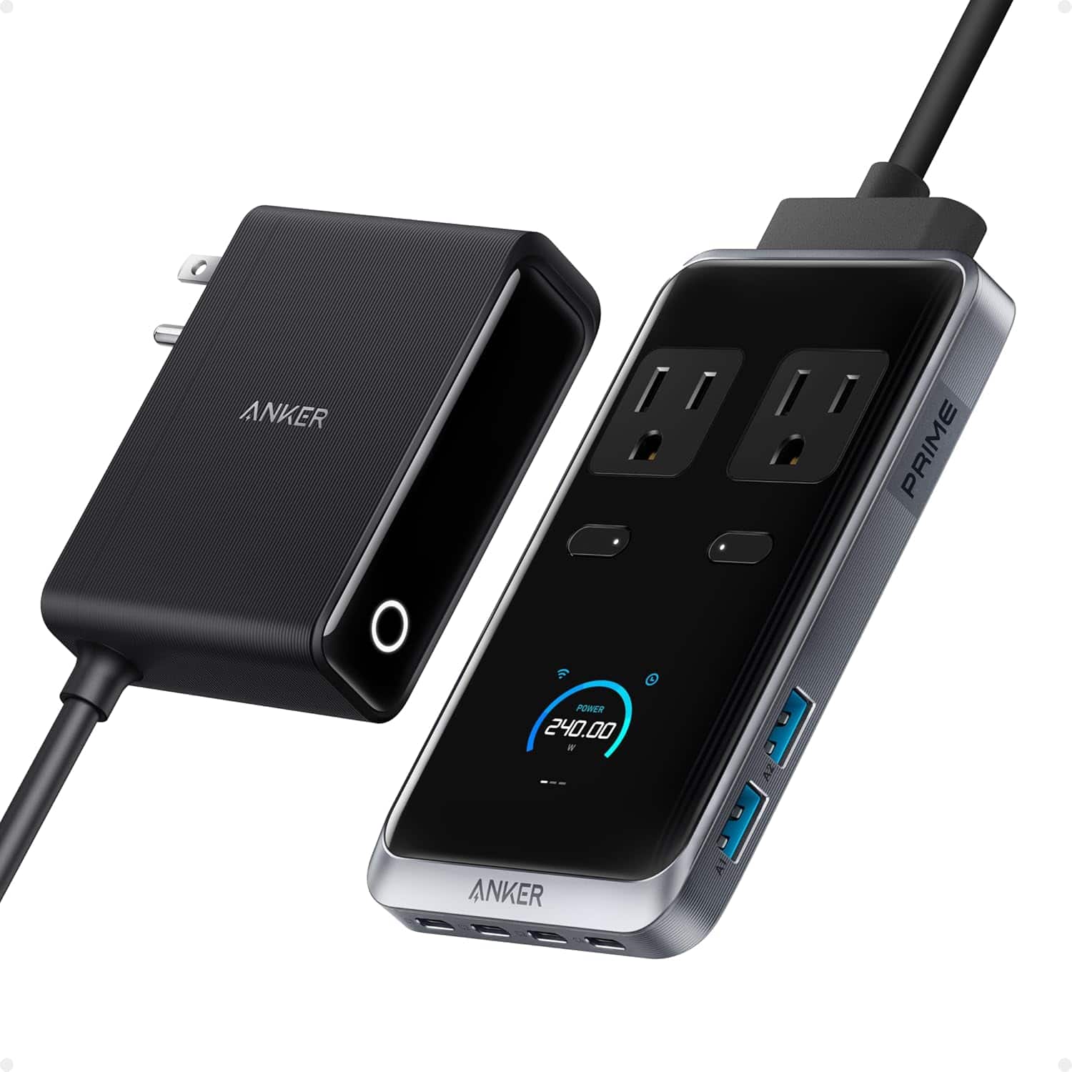 Anker Prime 240W 8 in 1 USB C Power Strip, 5 ft Detachable