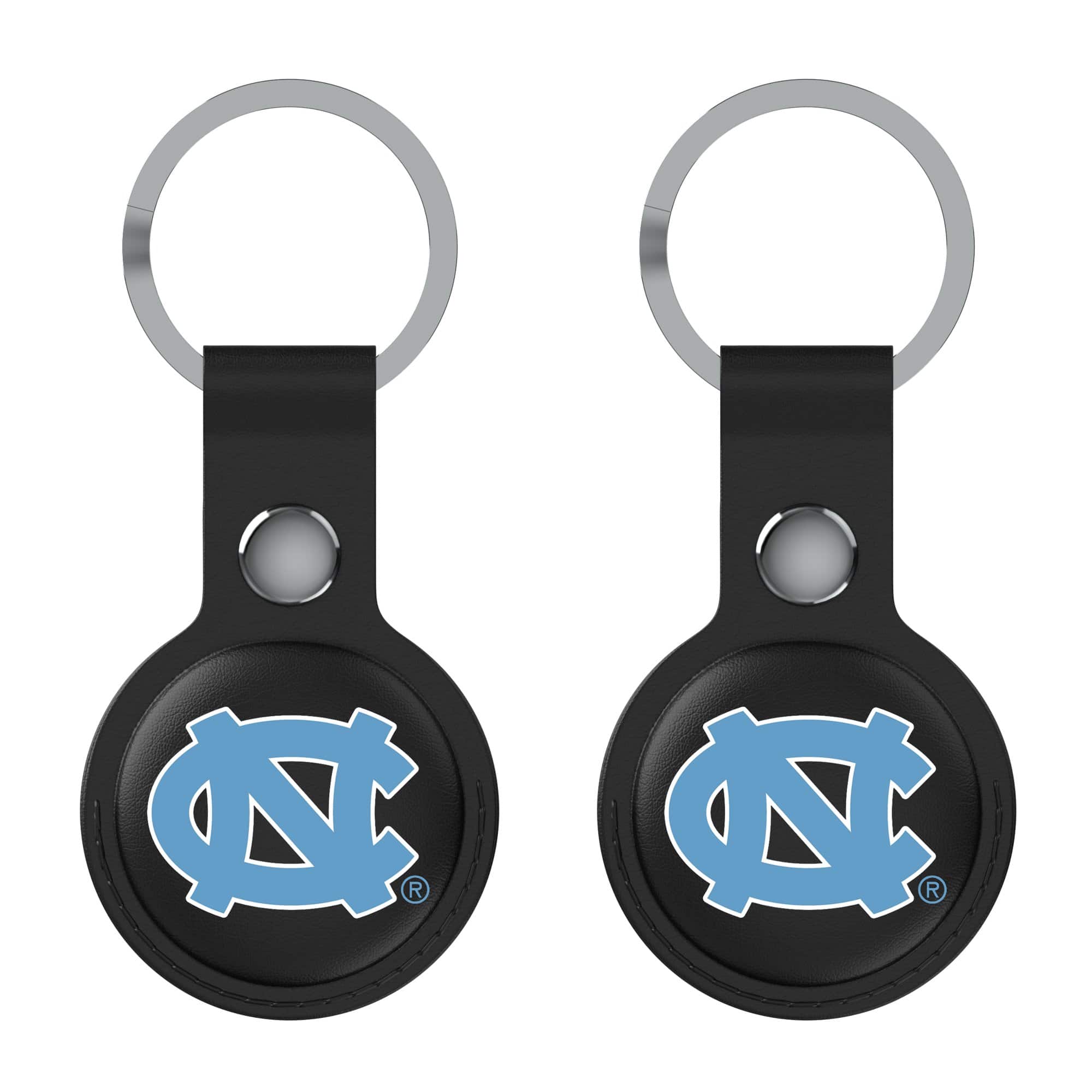 Keyscaper - North Carolina Tar Heels Two-Pack AirTag Holders - No Size - Black