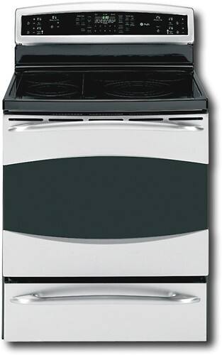 Front Standard. GE - Profile 30" Self-Cleaning Freestanding Electric Convection Range - Stainless-Steel.