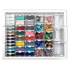 Bead Storage Solutions - Elizabeth Ward Assorted Glass and Polymer Clay Bead Tray - Multicolored