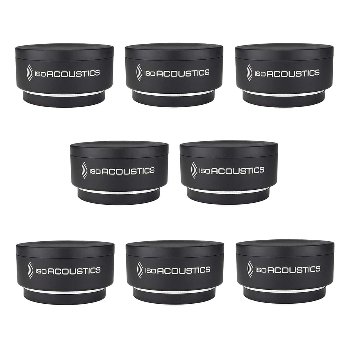 IsoAcoustics - ISO-PUCK Isolator Feet for Studio Monitors and Speakers (Pair) - Black