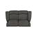 Alt View 15. ProLounger - Di'Onna Rolled Arm Distressed Faux Leather 2 Seat Wall Hugger Recliner Loveseat - Fog Gray.