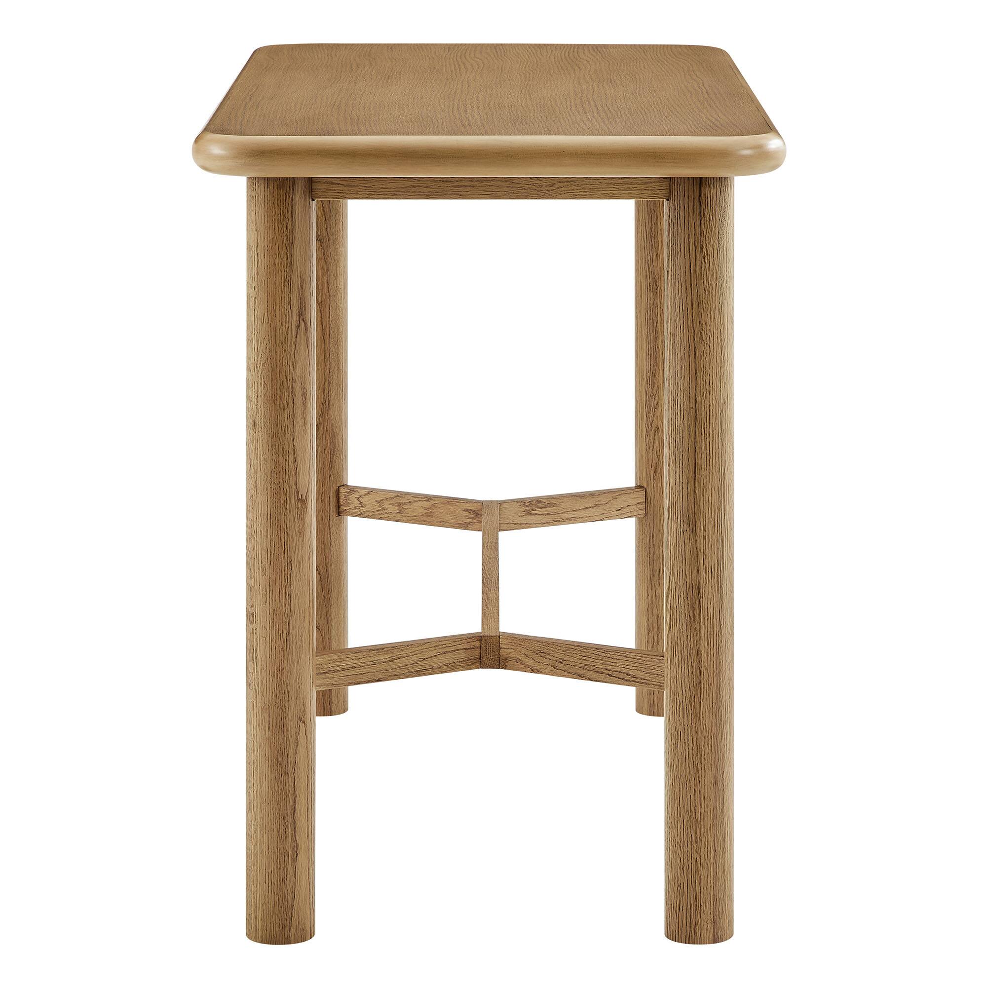 Alt View 2. Modway - Alvia Rectangular 60" Oak Wood Bar Table by Modway - Weathered Oak.