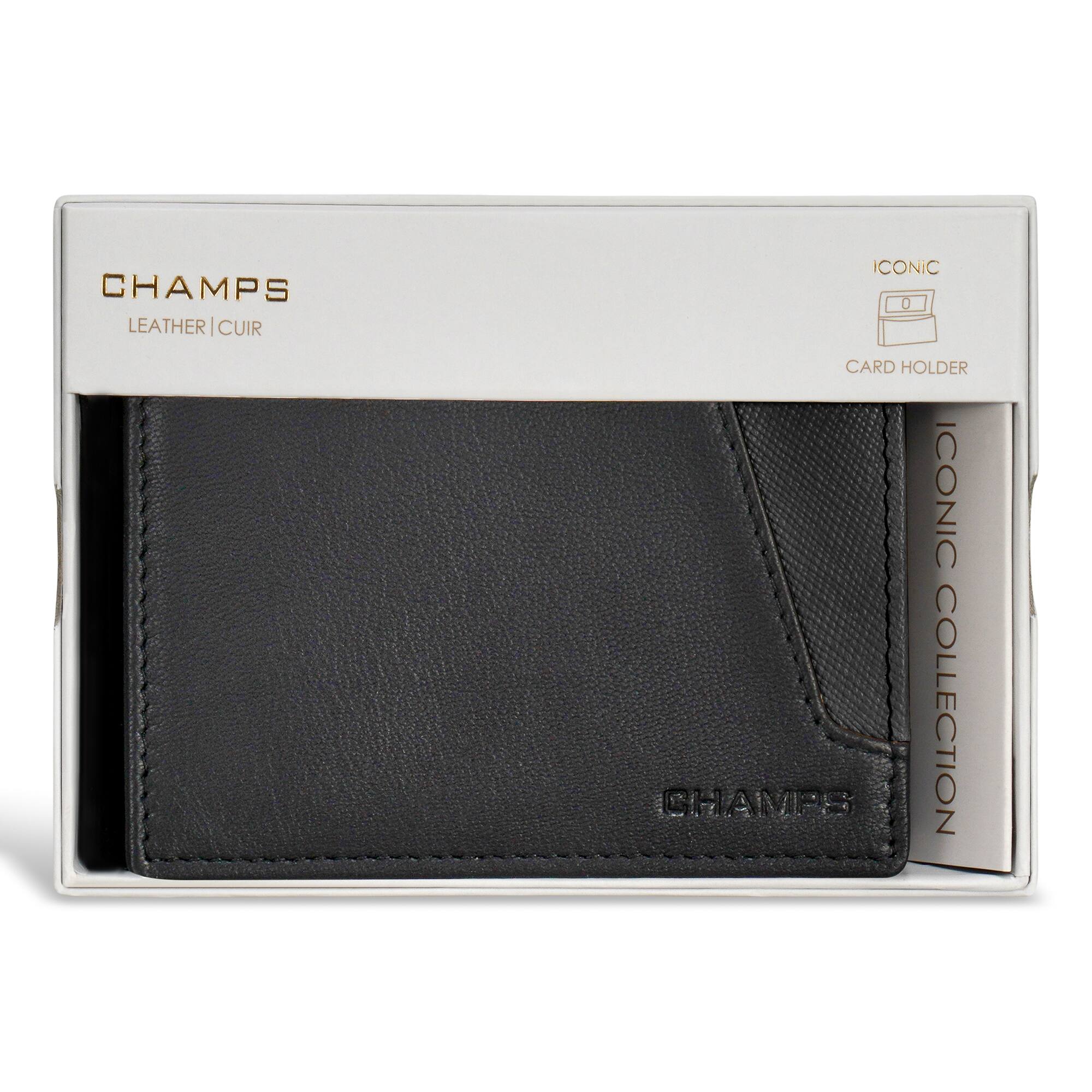 CHAMPS  
LEATHER | CUIR  

ICONIC  
CARD HOLDER  

ICONIC COLLECTION  

CHAMPS