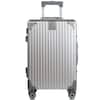 Front. Champs - Elite Aluminum Collection Carry-on Luggage Case - Silver.