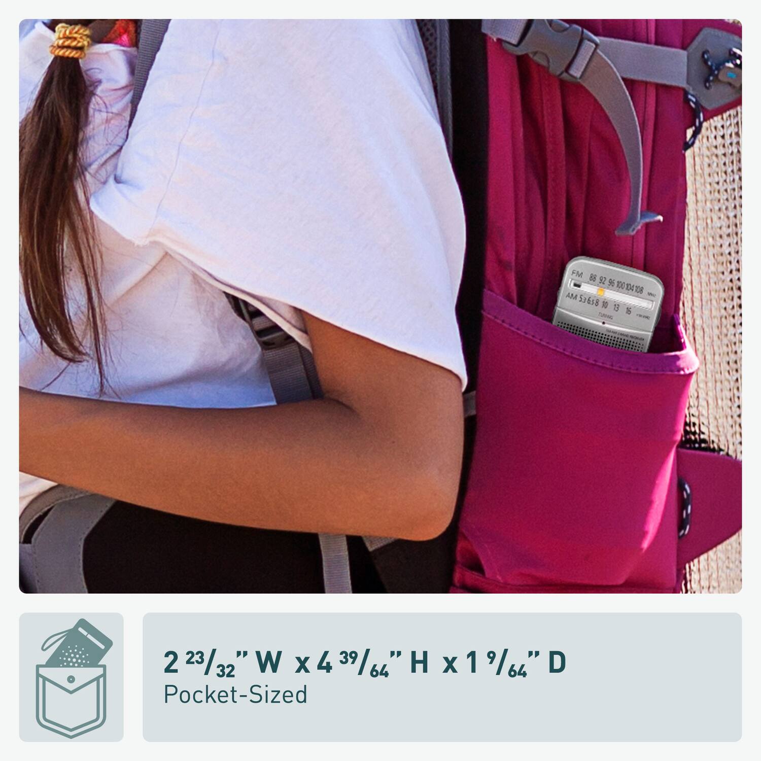 M 2%004 - MA 51618 10 S & 2 223/32" 23/ 23 W x4 X 4 39/64" H 32 64 Pocket-Sized X 1964" 1 D

2 23/32" W x 4 39/64" H x 1 1/64" D  
Pocket-Sized