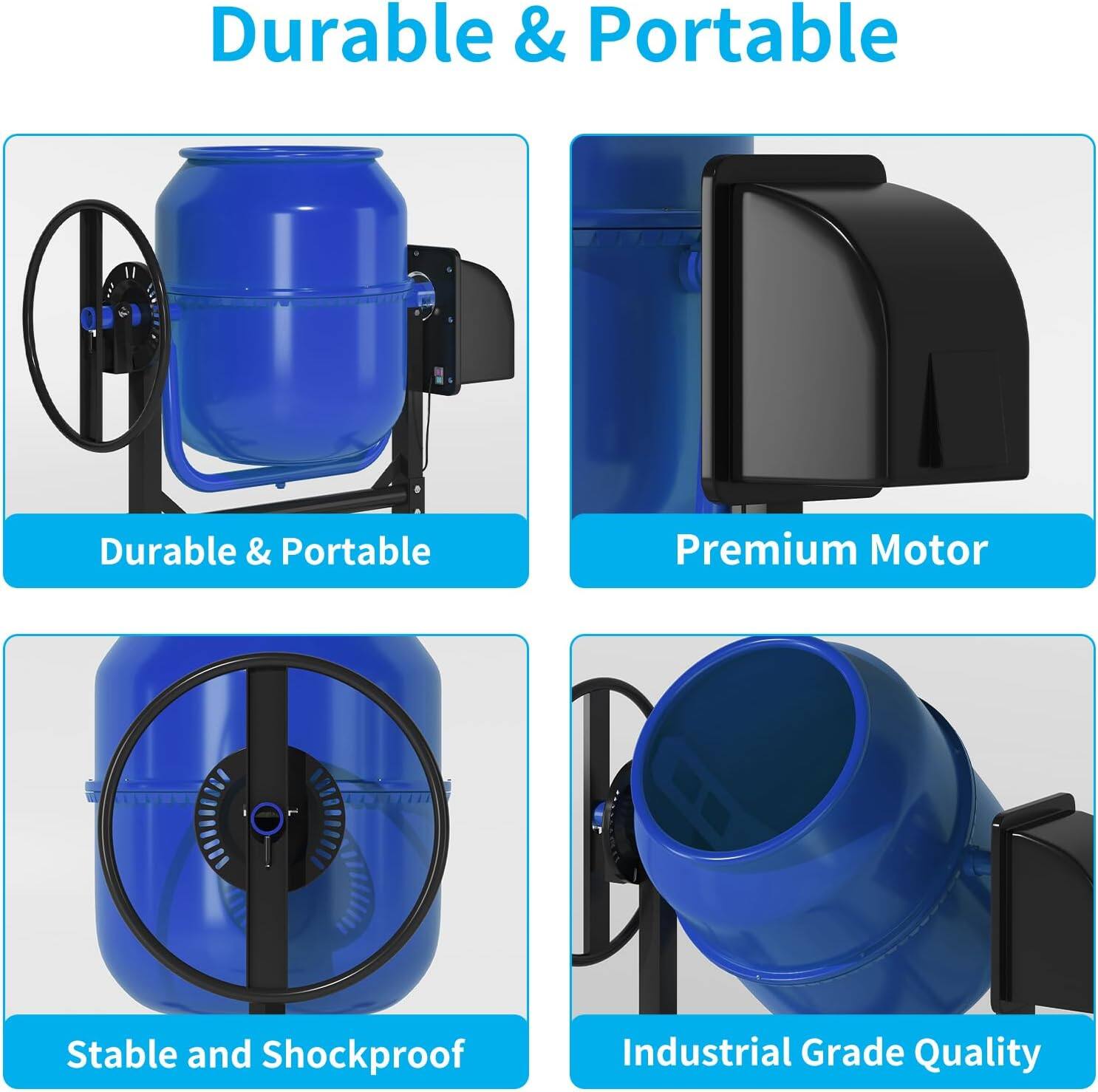 Durable & Portable

- Durable & Portable
- Premium Motor
- Stable and Shockproof
- Industrial Grade Quality