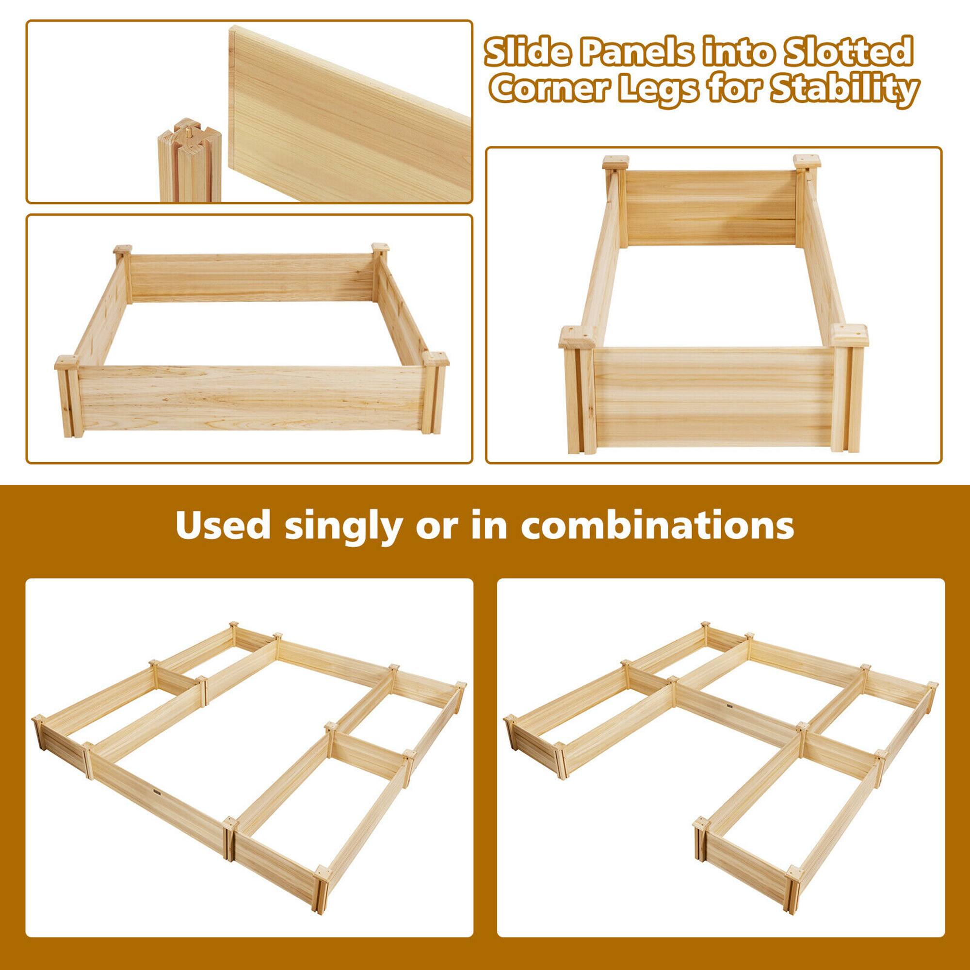 Slide Panels into Slotted Corner Legs for Stability

Used singly or in combinations