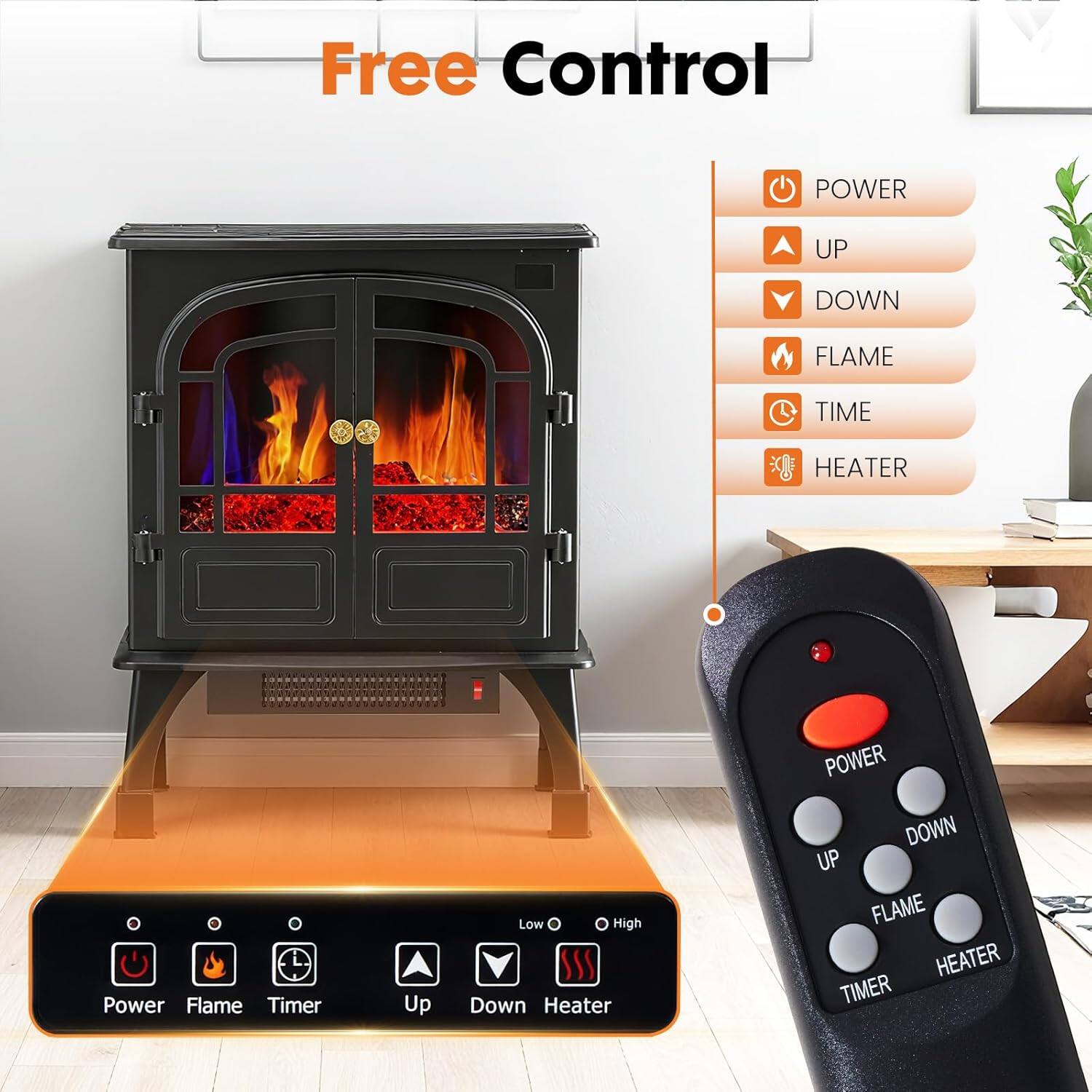 Free Control

POWER UP DOWN FLAME TIME HEATER

Power Flame Timer Up Down Heater

Low High Heater

POWER UP DOWN FLAME TIMER HEATER