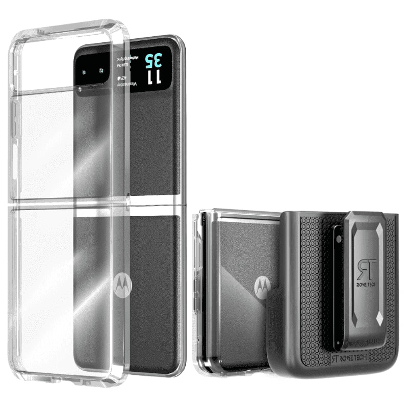 RomeTech - Rome Tech Hybrid Case for Motorola Razr (2023) - Clear