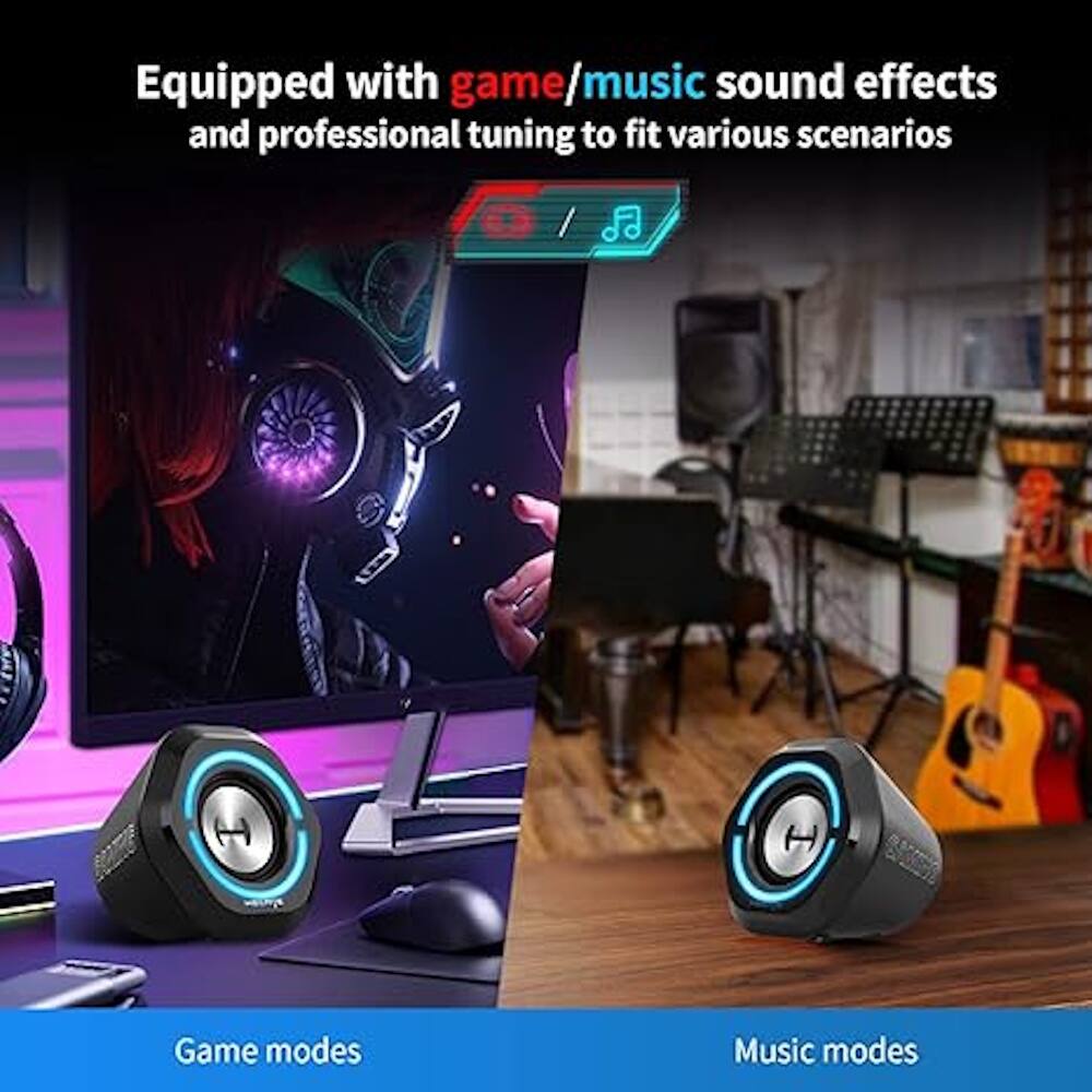 Equipped with game/music sound effects and professional tuning to fit various scenarios. Game modes and music modes.