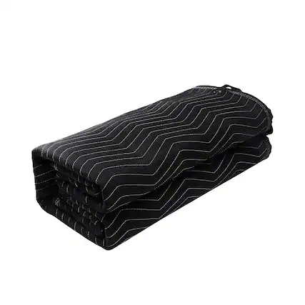 Front. VEVOR - Sound Dampening Blanket, 96" x 80", Extra Large Studio Grommeted Blanket with Grommets, Light Blocker for Door Acoustic - Black.