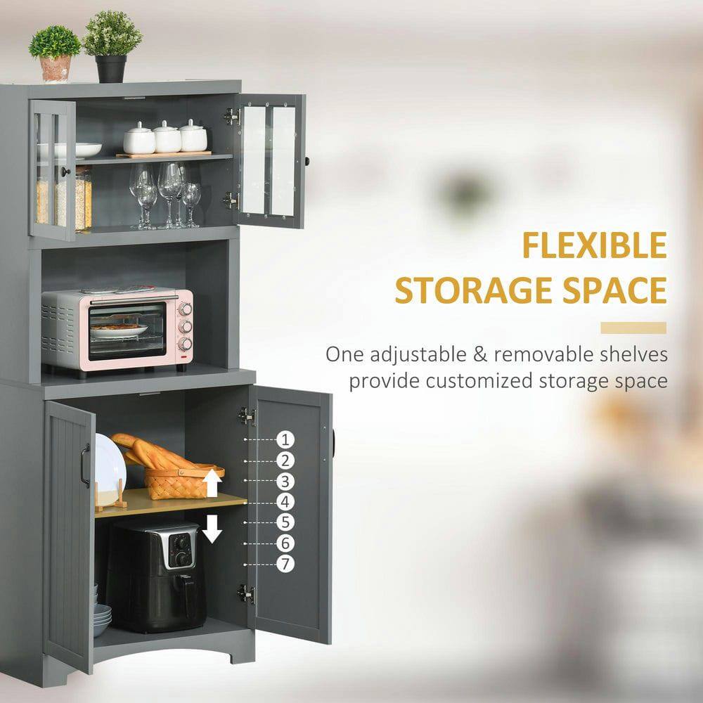 FLEXIBLE STORAGE SPACE

One adjustable & removable shelves provide customized storage space