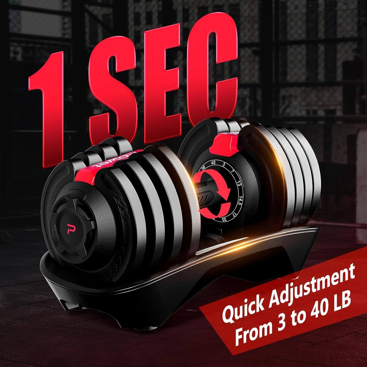 1 SEC  
C  
40  
3  
13  
0  
B  
I  
S  
14.5  
P  
Quick Adjustment  
From 3 to 40 LB