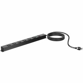 Monoprice - 35097 6-Outlets Surge Suppressor/Protector - Household Electronic - Black - 6 x NEMA 5-15R - 1800 VA - 540 J - Black Powder Coat