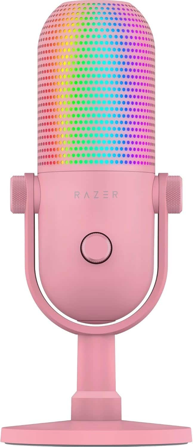 Razer - Seiren V3 Chroma Condenser USB Microphone - Quartz