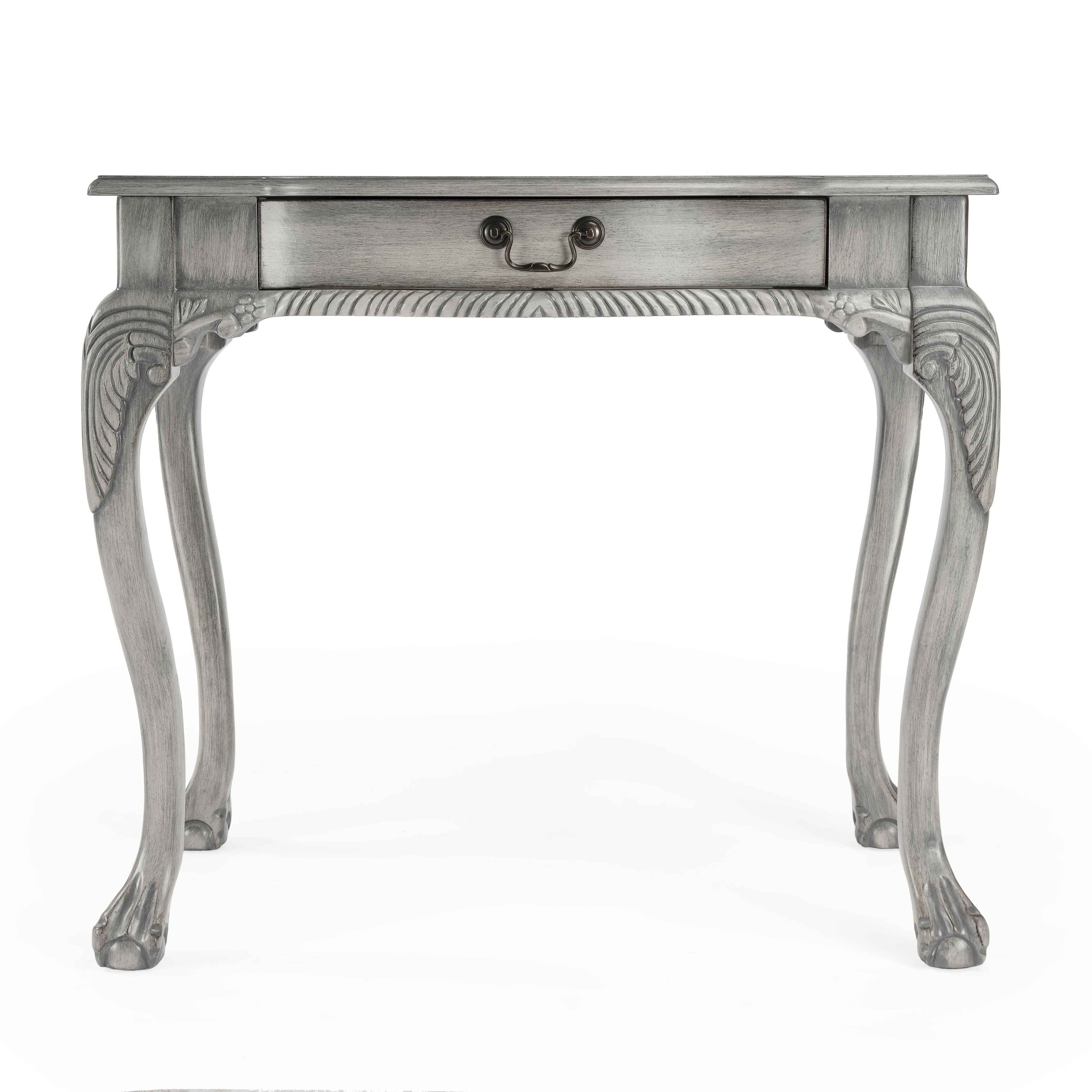 Alt View 5. Butler Specialty - Dupree 35 in. W Rectangular Wood 1 Drawer Traditional Writing Desk - Gray.