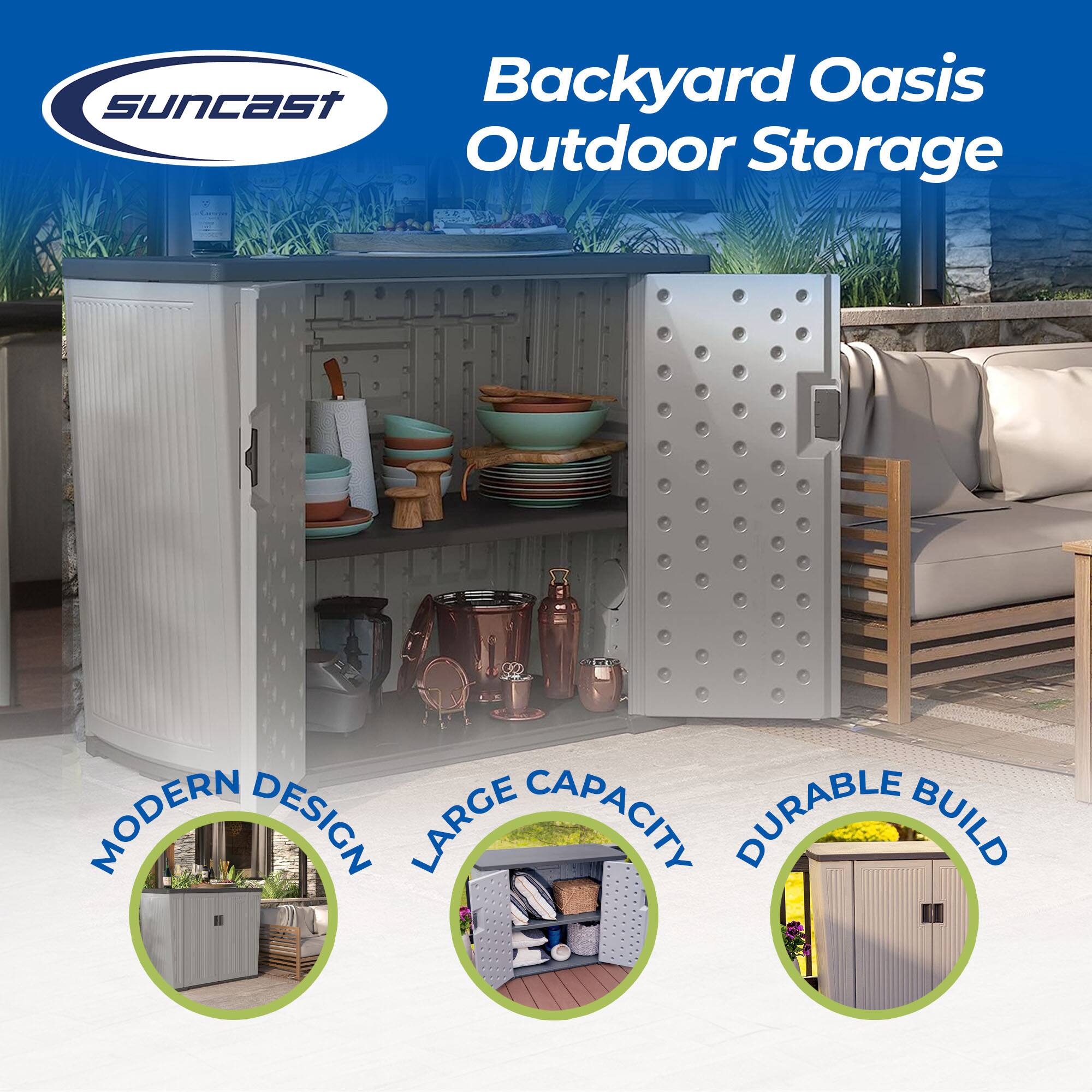 Backyard Oasis Outdoor Storage

Modern Design
Large Capacity
Durable Build
