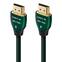 AudioQuest - Forest 48 5' 4K-8K-10K 48Gbps In-Wall Rated HDMI Cable - Black with Green Stripes