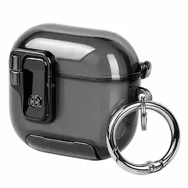 Vena - For Airpods 4 Case Cover with Lock Compatible with Apple AirPods Case 4th Generation TPU AirPods Gen 4 Case - Black