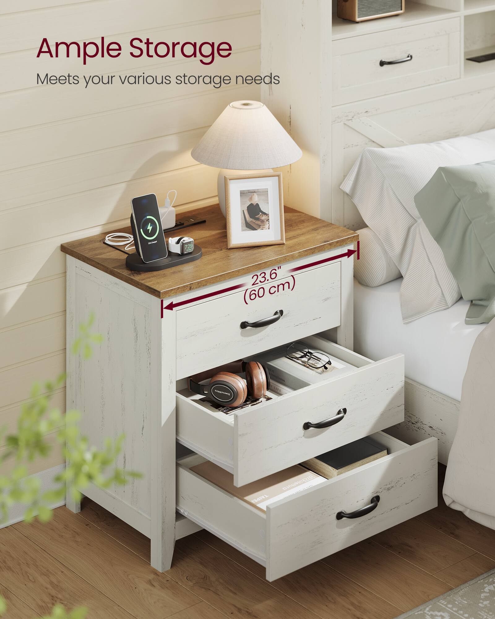 Ample Storage  
Meets your various storage needs  
72 23.6" (60 cm)