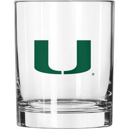 Logo Brands - Miami Hurricanes 14oz. Game Day Rocks Glass - Multicolor