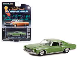 Greenlight - 1970 Chevrolet Monte Carlo with Green Interior "California Lowriders" Series 2 1/64 - Green Metallic