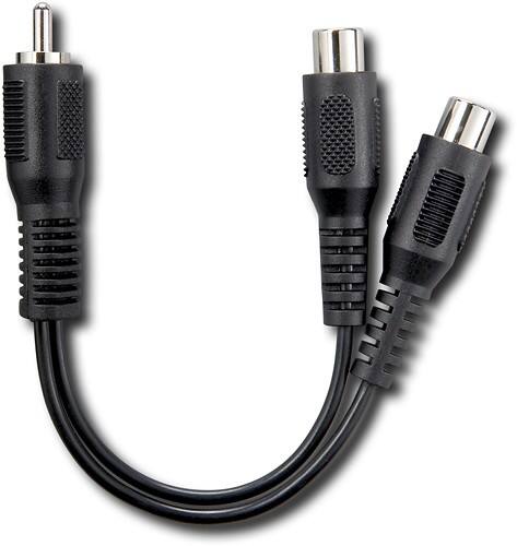 Best Buy Dynex™ Rca Y Adapter Black Dx Ad102