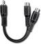 Dynex™ - RCA Y-Adapter - Black-Front_Standard