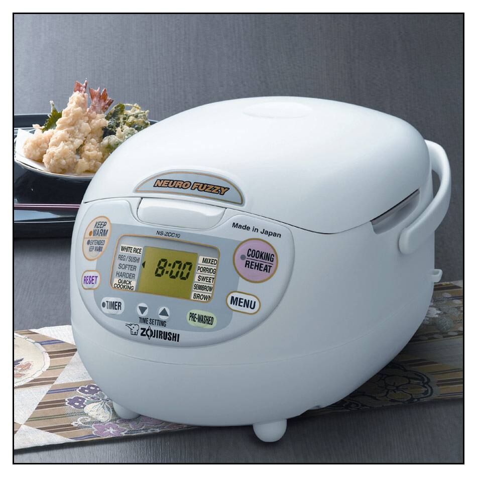 Alt View 11. Zojirushi - Neuro Fuzzy Rice Cooker and Warmer - White.