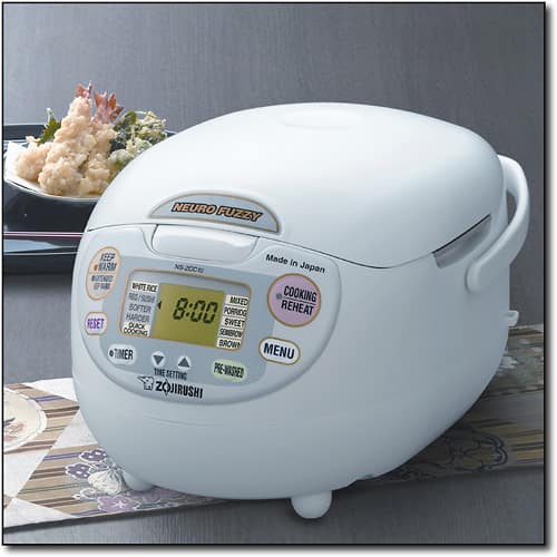 Alt View 1. Zojirushi - Neuro Fuzzy Rice Cooker and Warmer - White.