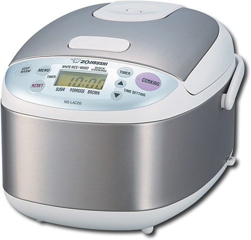 Best Buy: Zojirushi Micom Rice Cooker and Warmer Stainless-Steel NS-LAC05