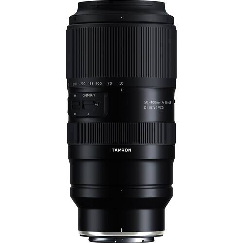 300  
200 135 100 CUSTOM/1  
70  
50  
50-400mm F/4.5-6.3 Di III VC VXD  
TAMRON