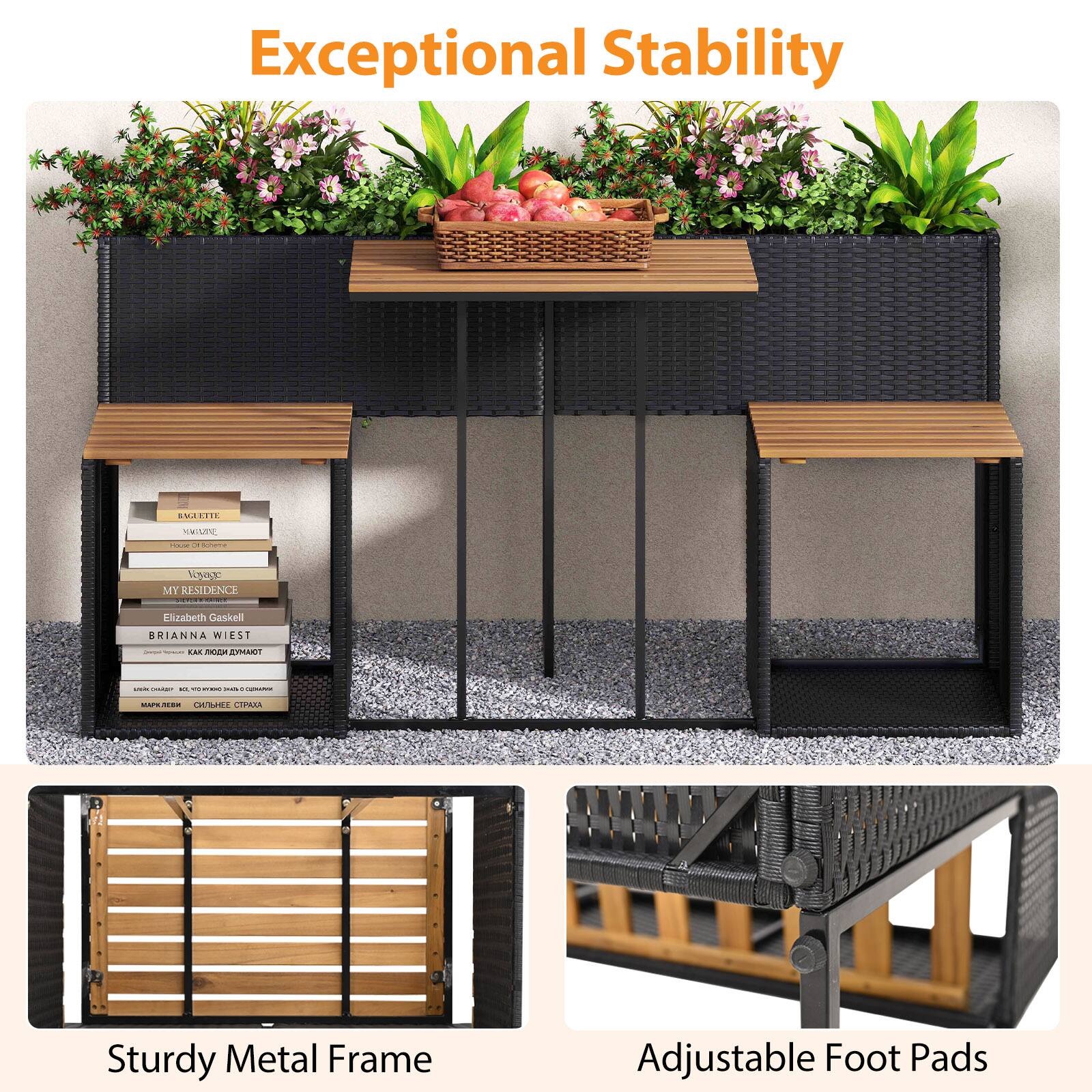 Exceptional Stability

Sturdy Metal Frame

Adjustable Foot Pads