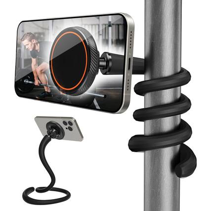 Front. VEGA AUTOMOTIVE - Flexible Gooseneck Phone Holder For Magsafe Long Arm Gym Magnetic Treadmill Peloton Portable Fitness Home A... - Default.