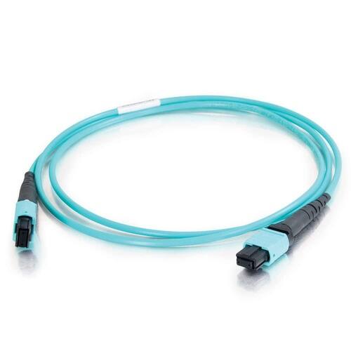 C2G - Refurbished Excellent - 757120314219 31421 65.6-feet (20m) MTP 10Gb OM3 Multimode Fiber Optic Cable - 50/125 - 1x MPO Female - 1x MPO Fem - Aqua