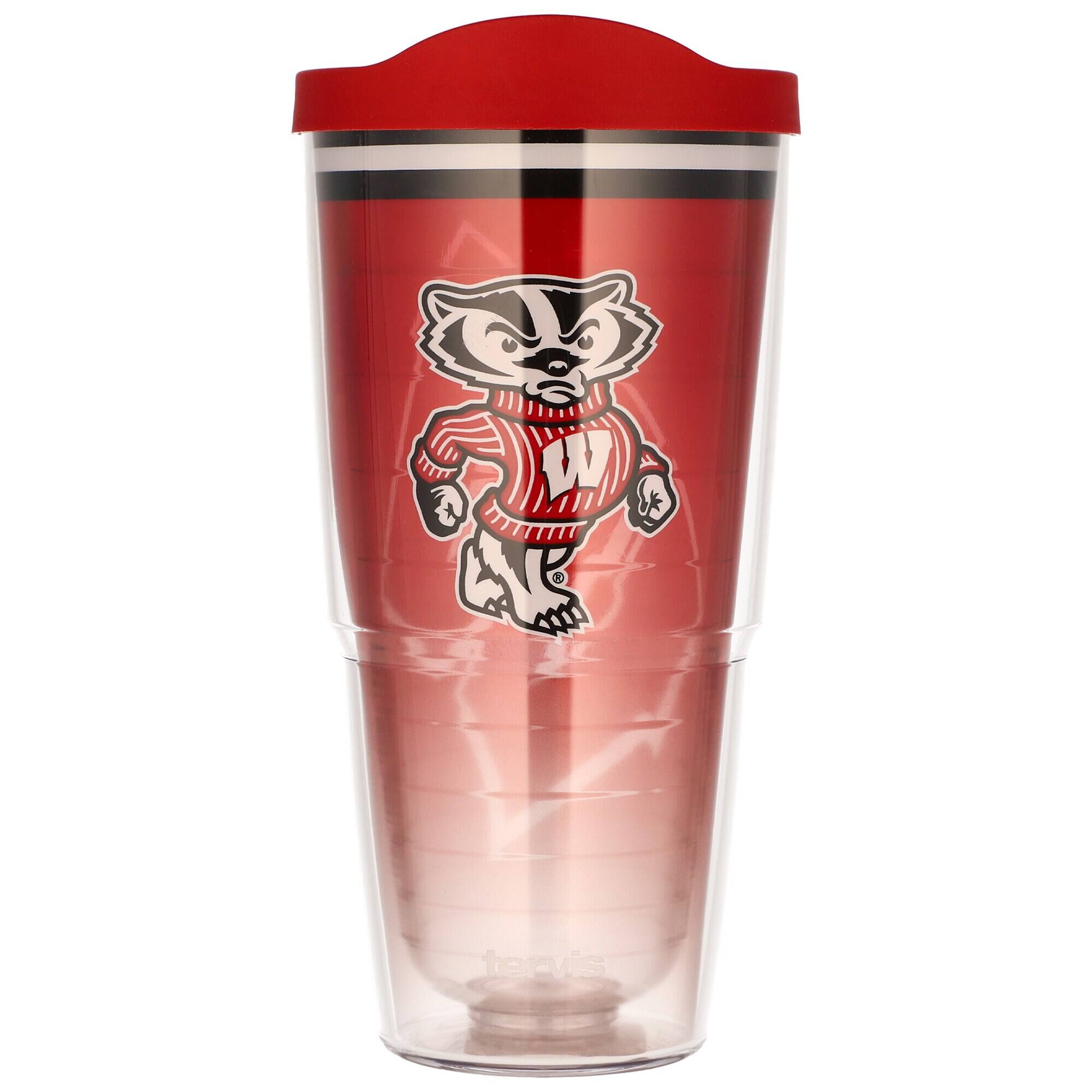 Front. Tervis - Wisconsin Badgers 24oz. Forever Fan Classic Tumbler - Multicolor.