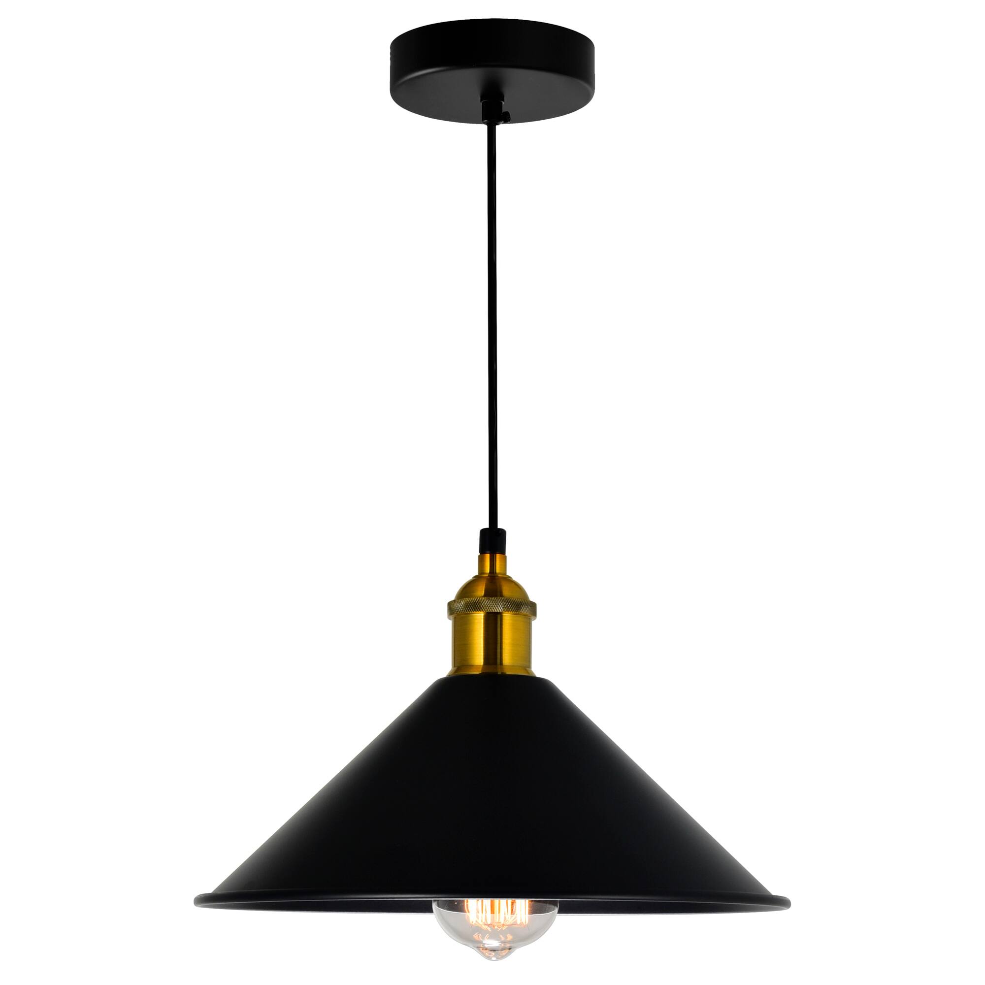 CWI Lighting - Brave 1 Light Mini Pendant - Black