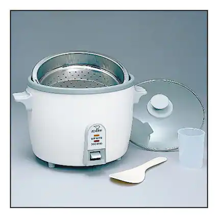 Angle. Zojirushi - Rice Cooker/Steamer - White.