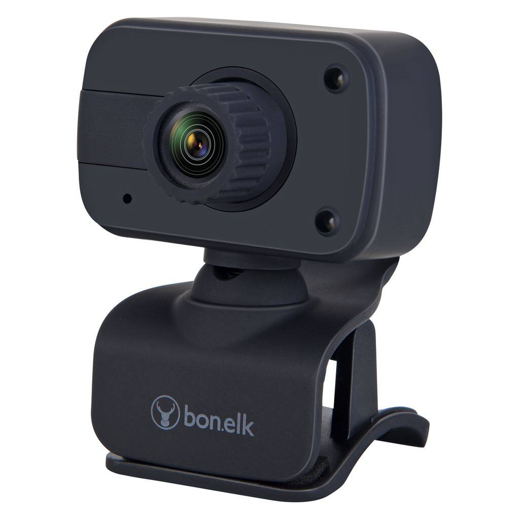 Angle. Bonelk - BonElk USB Webcam 1080p with LED lighting with Windows, Mac, Android - Black.