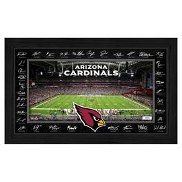 Highland Mint - Arizona Cardinals 12" x 20" 2025 Signature Gridiron Panoramic Framed Photo - Multicolor